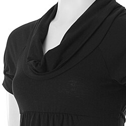 Self Esteem Junior Cowl Neck Short-sleeve Dress