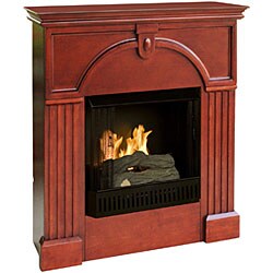 Luxemburg Classic Mahogany Gel Fuel Fireplace