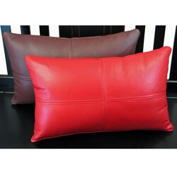 Leather Traditional Rectangular Pillow