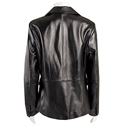 LADIES COLEBROOK LEATHER BLAZER