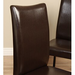 Shino Brown Bycast Leather Dining Chair (Set of 4)