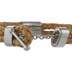 Stainless Steel and Synthetic Leather Bracelet
