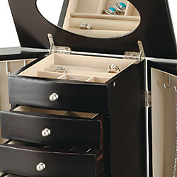Espresso Contemporary Jewelry Box