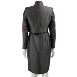 FINAL SALE Anne Klein Women's Onyx Belted Dress Suit