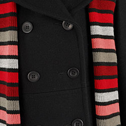 Trilogi Collection Big Girl's Hooded Pea Coat