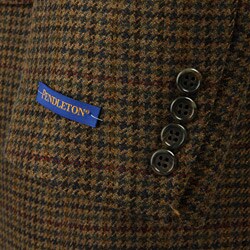 Pendleton Men's Tan Houndstooth Wool Sportcoat