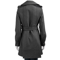 Marvin Richards Women's 3/4-length Wool Blend Coat