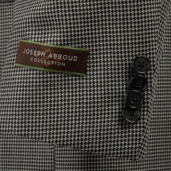 Joseph Abboud Men's Black Check Wool Blazer