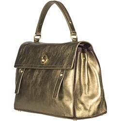 YSL Muse Two Gold Satchel