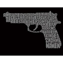 Los Angeles Pop Art Women's '2nd Amendment Gun' Shirt