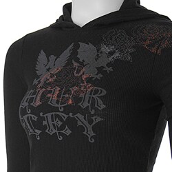 Hurley Juniors Long-sleeve Waffle Knit Hoodie