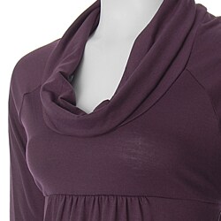 Belle du Jour Junior Cowl-neck Banded Bottom Tunic
