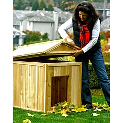 PhatTommy Western Red Cedar Mini Mansion Dog House