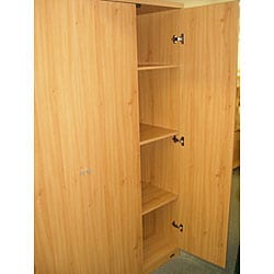 3-door Pear Finished Armoire