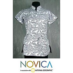 'Nature's Symphony' Women's Cotton Tunic (India)