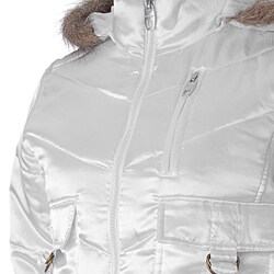 Everyday Brand Junior's Plush Trim Quilted Jacket