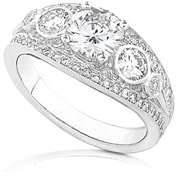 18k Gold 1 3/4ct TDW Diamond Engagement Ring (G-H, SI)