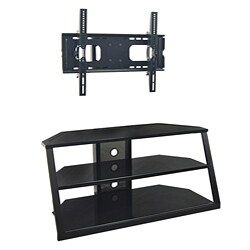 Triple-level 42-inch 4-in-1 TV Stand w/ Removable Mount