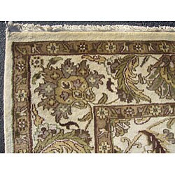 Indo Mahal Ivory Wool Rug (9' x 12')