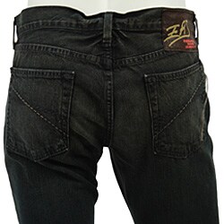 Emerald Rice Men's Black Bootcut Jeans