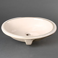 Geyser Almond Vitreous Porcelain Ceramic Undermount Bathroom Sink