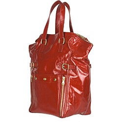 Yves Saint Laurent Downtown Red Large Tote - 11879045 - Overstock ...  