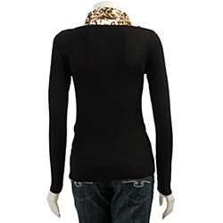 Dolce Cabo Women's Duet Silky Leopard Print Shirt