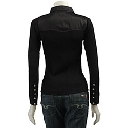 Dolce Cabo Women's Woven Trim Top