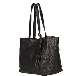 Prada Black Weave Nappa Leather Tote