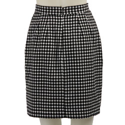 Essentials by A.B.S Women's Black/ Cream Skirt