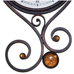 Handcrafted Iron Scroll Clock (India)