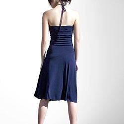 Evanese Women's Jersey Tube Dress with Neck Straps