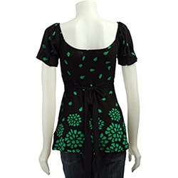 Simply Irresistible Women's Tie-back Print Shirt