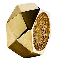 14k Goldplated Octant Spherical Fashion Band