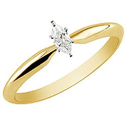 14k Gold 1/3ct TDW Diamond Engagement Ring (I-J, I1)