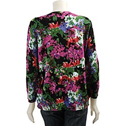 Joseph A. Women's Plus Size 3/4-sleeve Cardigan