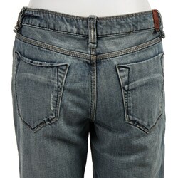 FINAL SALE Odyn Women's 'Agent Blu' Slim Bootcut Jeans