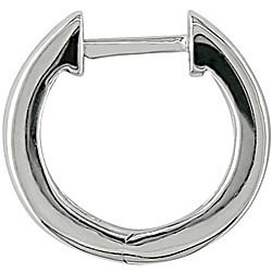 14k White Gold 1/4ct TDW Diamond Hoop Earrings (IJ, I1-I2)