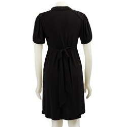 Max & Cleo Women's Short-sleeve Button-up Dress