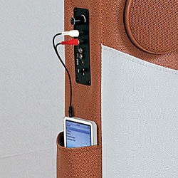 Upholstered MP3 Football Headboard