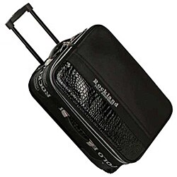 Rockland Polo Black Crocodile 4-piece Luggage Set
