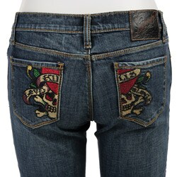 Ed Hardy Women's 'Love Kills' Basic Skinny Jeans