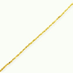 14k Yellow Gold 18-inch Tornado-link Necklace