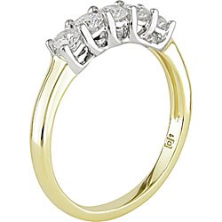 14k Two-tone Gold and 1/2ct TDW Diamond Ring (H-I, I1-I2)