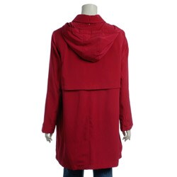 Regent Women's Packable Faux Silk Short Travel Coat