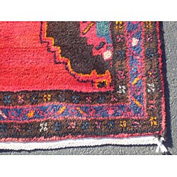 Persian Hamadan Red/ Brown Rug (4'6 x 7'10)