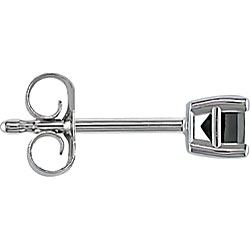 14k Gold 1/4ct TDW Black Diamond Earrings  (Set of 4)