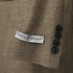 Arnold Brant Men's Silk/Rayon from Bamboo Olive 3-button Blazer