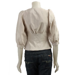 BCBGeneration Women's Balloon-sleeve Cropped Jacket