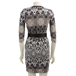 BCBGeneration Duo-print Belted Dress